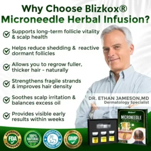 👱‍♂️ Blizkox® Microneedle Herbal Infusion Hair Stimulation Set 🇺🇸 Made in USA